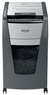 Rexel Optimum AutoFeed+ 300M paper shredder Micro-cut shredding 55 dB 23 cm Black, Silver