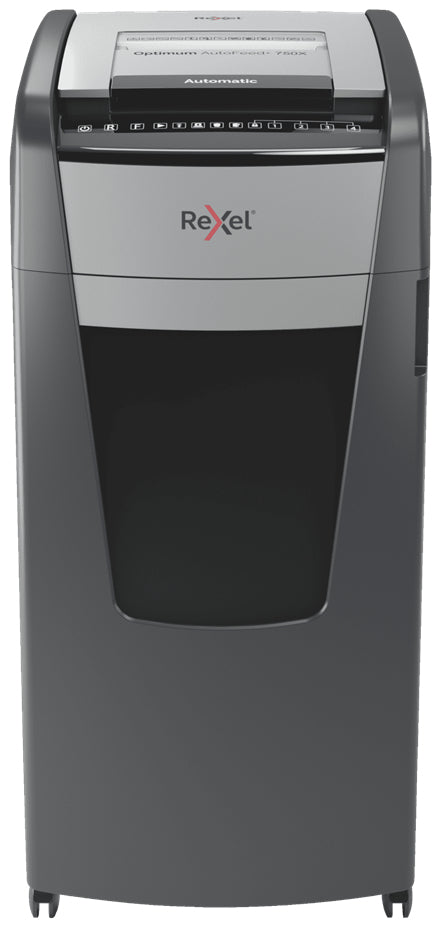 Rexel Optimum AutoFeed+ 750X paper shredder Cross shredding 55 dB 23 cm Black, Silver