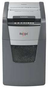 Rexel Optimum AutoFeed+ 150M paper shredder Micro-cut shredding 55 dB 22 cm Black, Silver