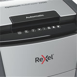 Rexel Optimum AutoFeed+ 225M paper shredder Micro-cut shredding 55 dB 23 cm Black, Silver