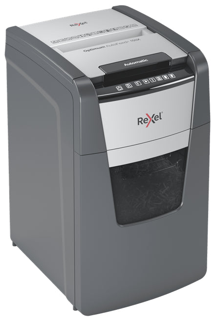 Rexel Optimum AutoFeed+ 150X paper shredder Cross shredding 55 dB 22 cm Black, Silver