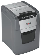 Rexel Optimum AutoFeed+ 100M paper shredder Micro-cut shredding 55 dB 22 cm Black, Silver