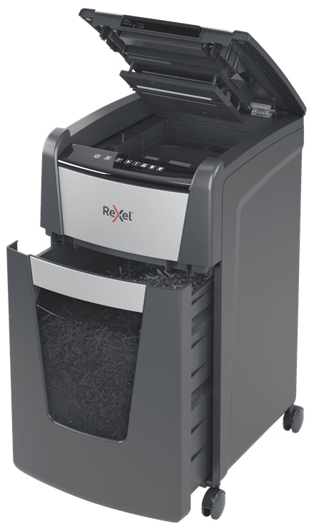 Rexel Optimum AutoFeed+ 225X paper shredder Cross shredding 55 dB 23 cm Black, Silver