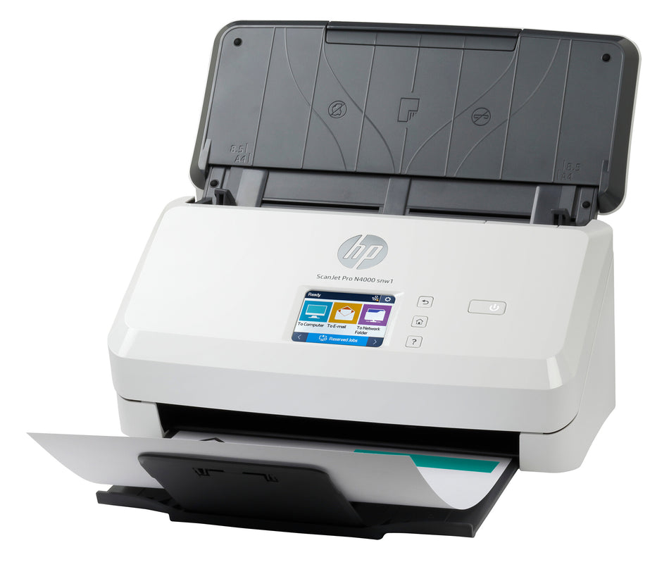 HP ScanJet Pro N4000 snw1 Sheet-fed scanner 600 x 600 DPI A4 Black, White