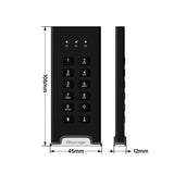 iStorage diskAshur M2 PIN 2 TB USB Type-A / USB Type-C 3.2 Gen 1 (3.1 Gen 1) Black