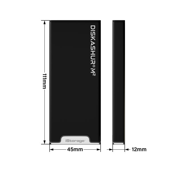 iStorage diskAshur M2 PIN 240 GB USB Type-A / USB Type-C 3.2 Gen 1 (3.1 Gen 1) Black