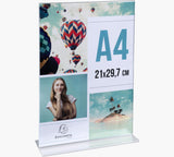 Exacompta 84158D sign holder/information stand A4 Polymethyl methacrylate (PMMA) Transparent