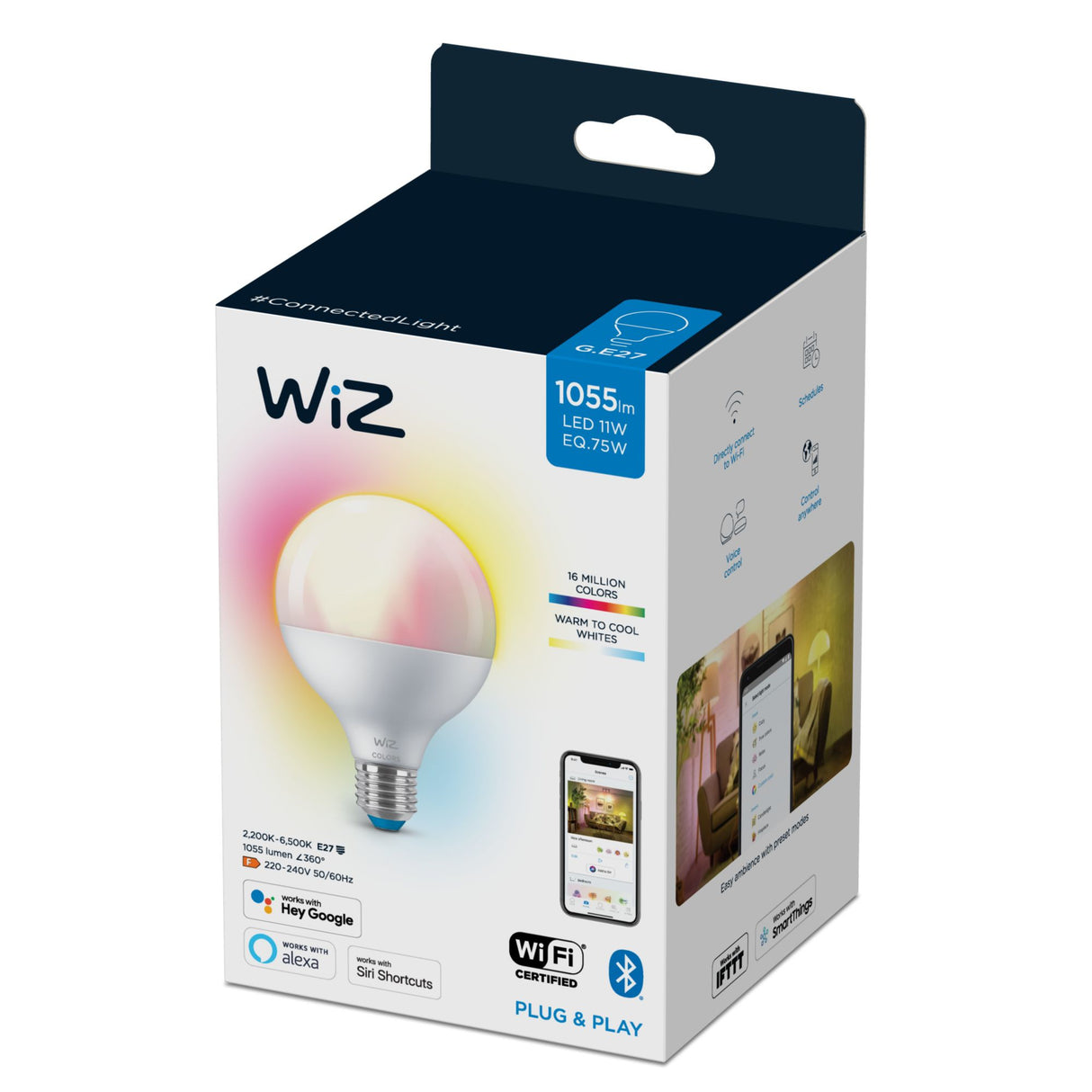 WiZ Globe 11W (Eq.75W) G95 E27