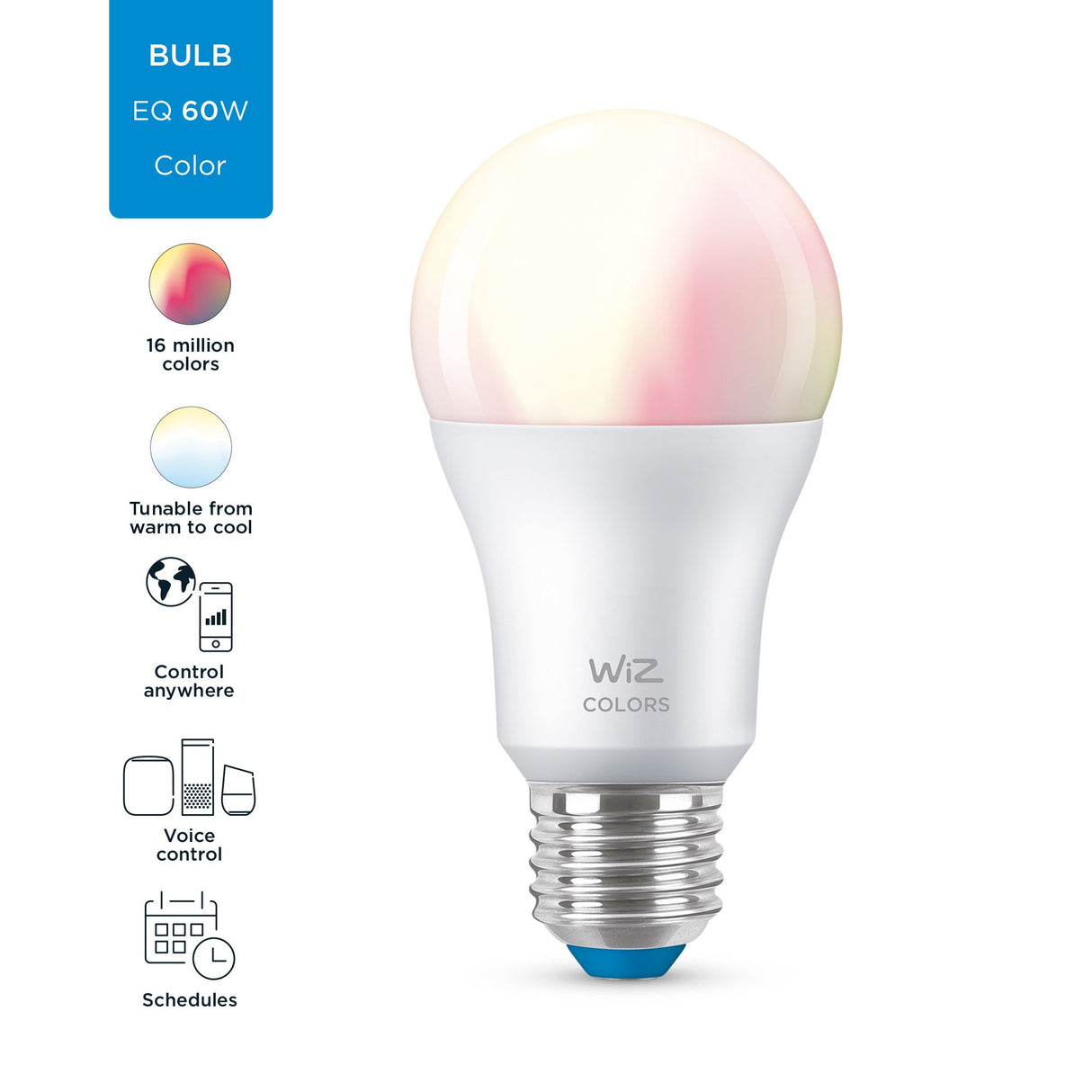 WiZ Bulb 8W (Eq.60W) A60 E27