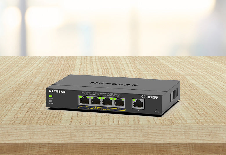 NETGEAR GS305EPP Managed L3 Gigabit Ethernet (10/100/1000) Power over Ethernet (PoE) Black