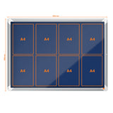 Nobo 1915327 insert notice board Indoor Blue Aluminium