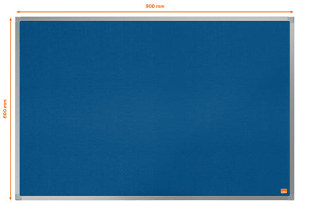 Nobo 1915203 bulletin board Fixed bulletin board Blue Felt