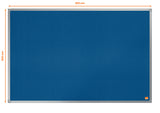 Nobo 1915203 bulletin board Fixed bulletin board Blue Felt