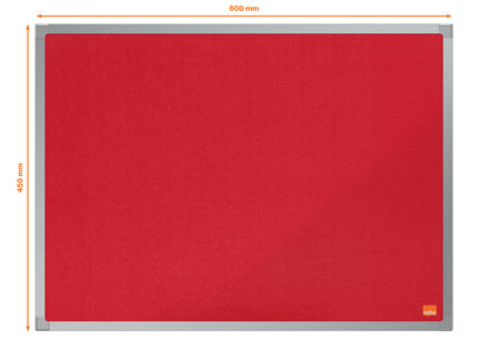 Nobo 1915202 bulletin board Fixed bulletin board Red Felt