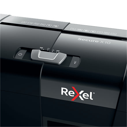 Rexel Secure X10 paper shredder Cross shredding 70 dB Black