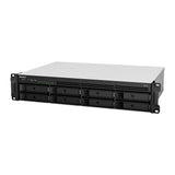 Synology RackStation RS1221RP+ NAS Rack (2U) AMD Ryzen V1500B 4 GB DDR4 128 TB HDD Aluminium, Black