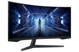 Samsung Odyssey LC34G55TWWPXXU computer monitor 86.4 cm (34") 3440 x 1440 pixels UltraWide Quad HD LED Black