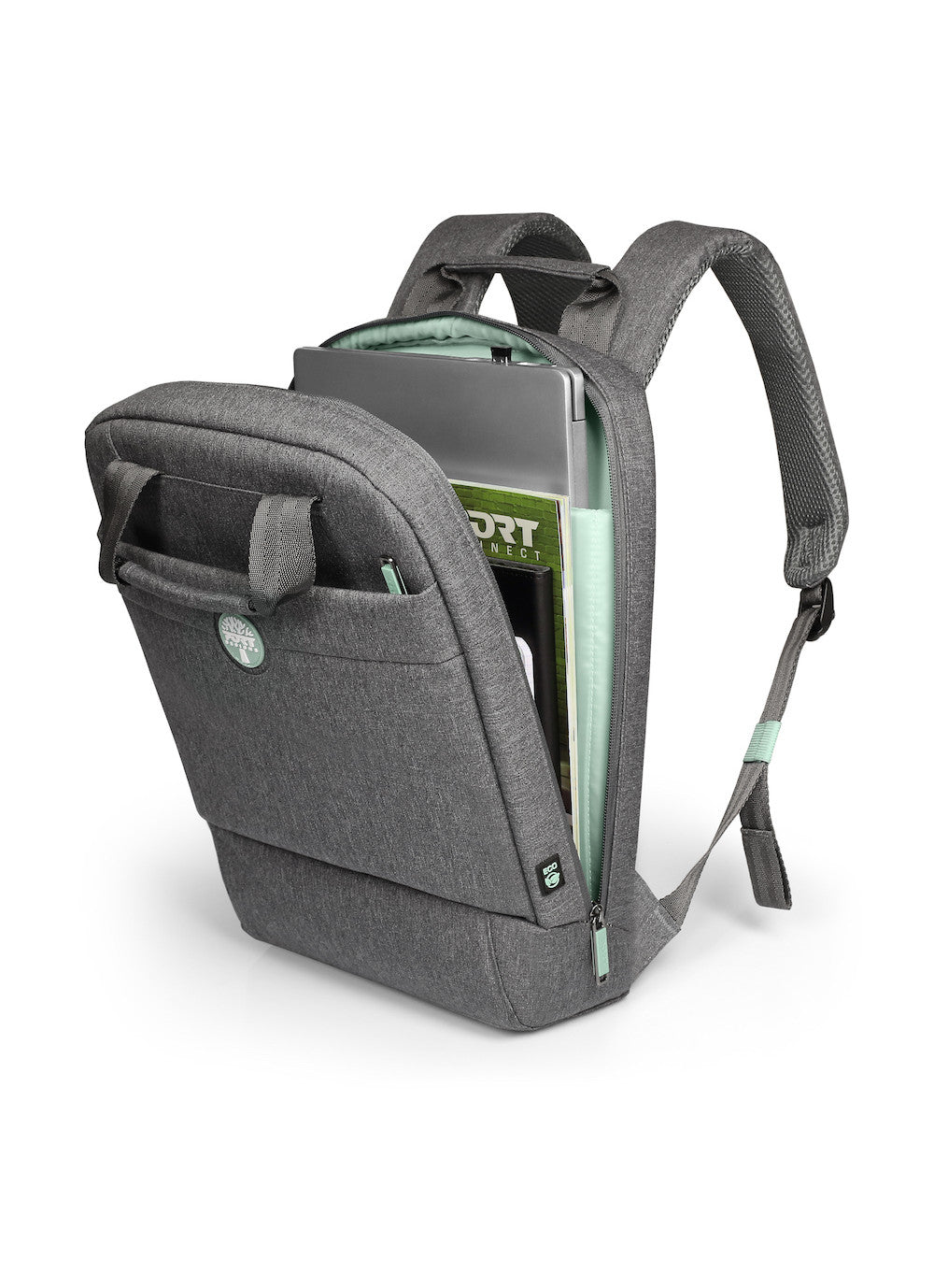 Port Designs YOSEMITE Eco notebook case 35.6 cm (14") Backpack Grey