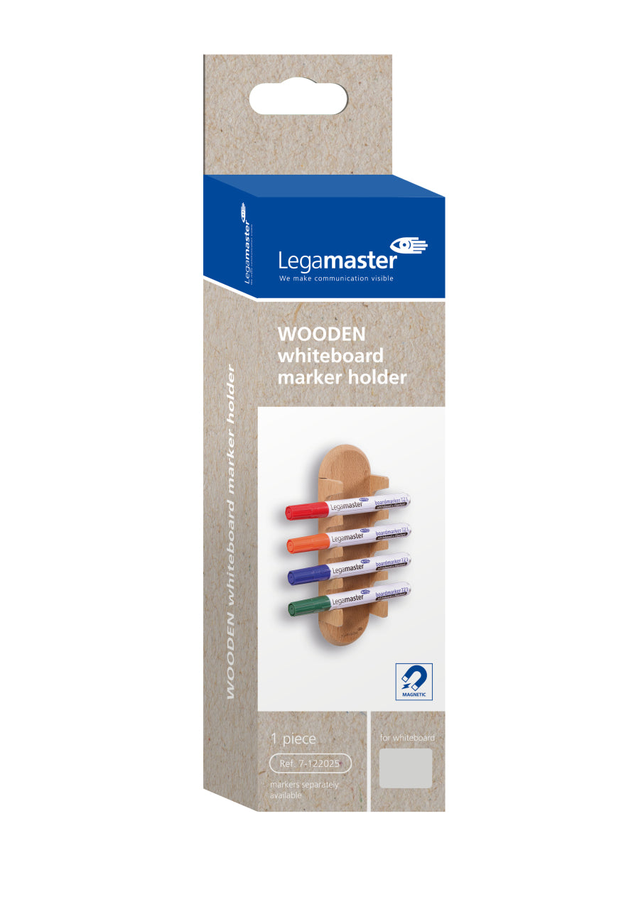 Legamaster WOODEN whiteboard marker holder magnetic