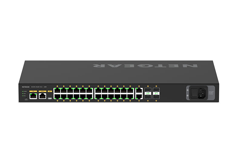 NETGEAR GSM4230P-100EUS network switch Managed L2/L3 Gigabit Ethernet (10/100/1000) Power over Ethernet (PoE) 1U Black