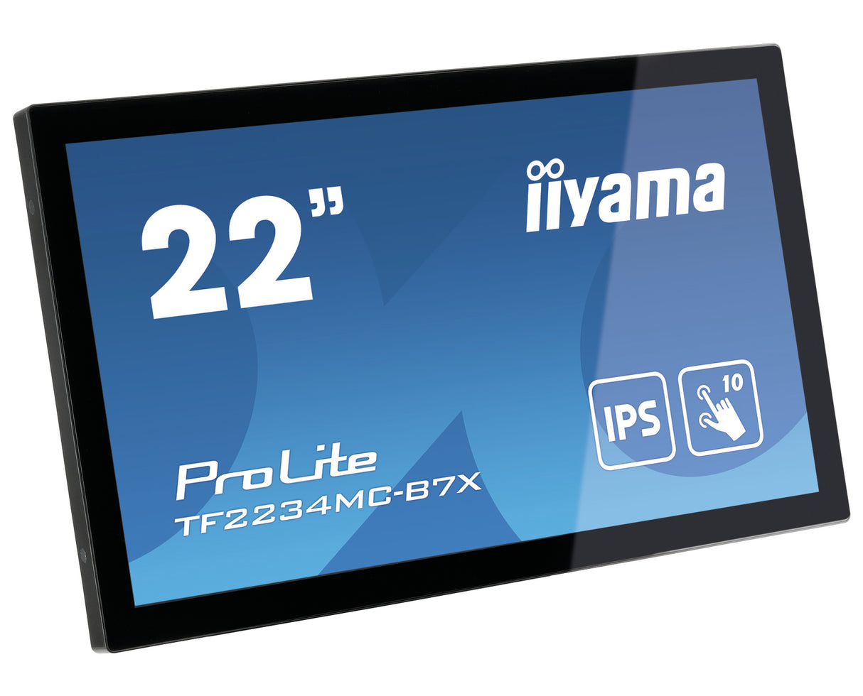 iiyama ProLite TF2234MC-B7X computer monitor 54.6 cm (21.5") 1920 x 1080 pixels Full HD LED Touchscreen Multi-user Black