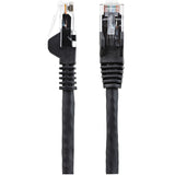 StarTech.com 1m CAT6 Ethernet Cable - LSZH (Low Smoke Zero Halogen) - 10 Gigabit 650MHz 100W PoE RJ45 10GbE UTP Network Patch Cord Snagless with Strain Relief - Black, CAT 6, ETL Verified, 24AWG