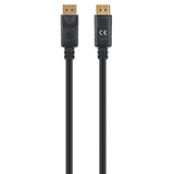 Manhattan DisplayPort 1.4 Cable, 8K@60hz, 2m, PVC Cable, Male to Male, Equivalent to DP14MM2M, With Latches, Fully Shielded, Black, Lifetime Warranty, Polybag