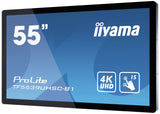 iiyama ProLite TF5539UHSC-B1AG computer monitor 139.7 cm (55") 3840 x 2160 pixels 4K Ultra HD LED Touchscreen Multi-user Black