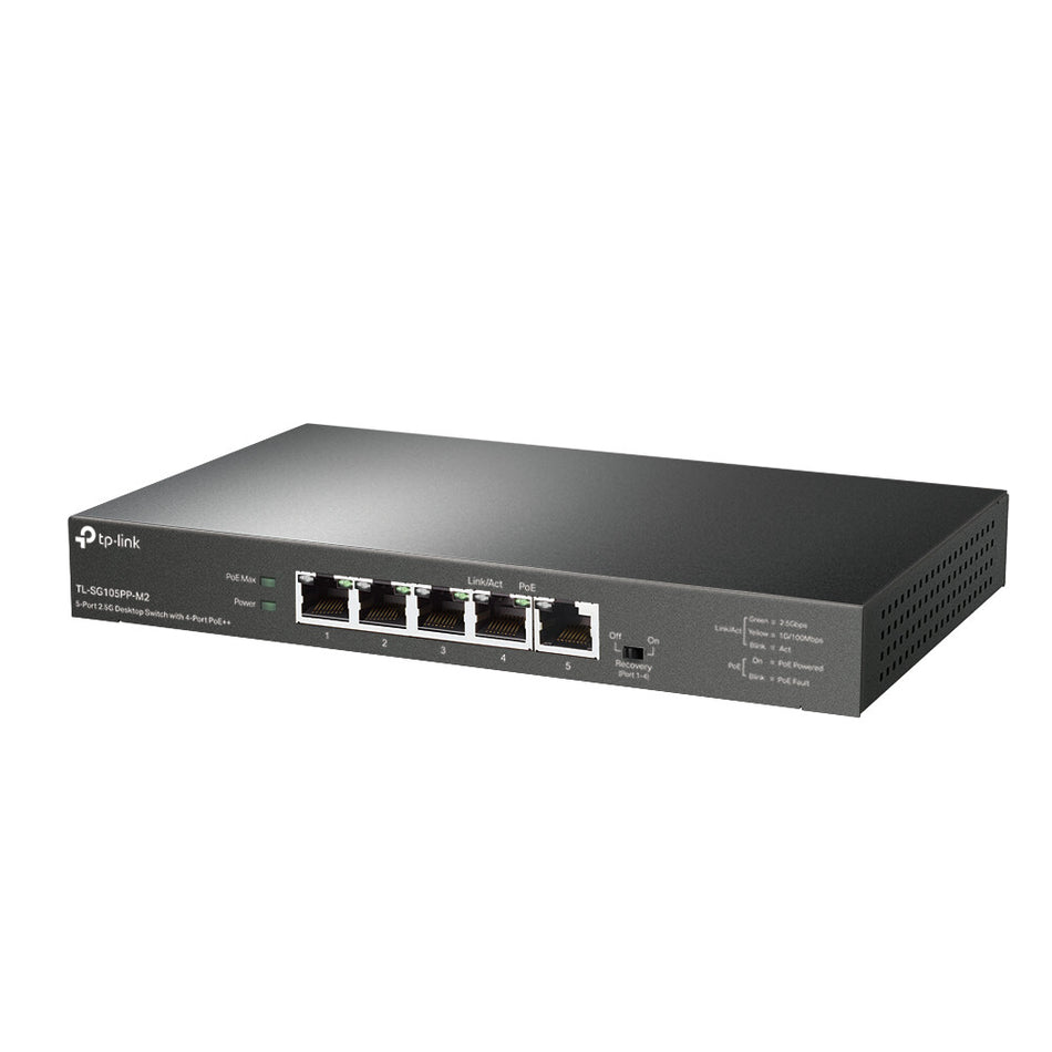 TP-Link 5-Port 2.5G Desktop Switch with 4-Port PoE++