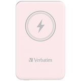 Verbatim Charge 'n' Go Magnetic Wireless Power Bank 5000mAh Pink