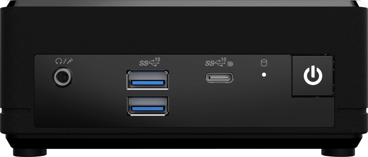 MSI Cubi N ADL Intel N200 Desktop PC, NUC, SFF, Mini Computer, HTPC, (4GB RAM, 128GB SSD, Windows 11 PRO), UHD Graphics/Type C/HDMI/DisplayPort/Dual LAN/WiFi 5/BT 5.1/VESA