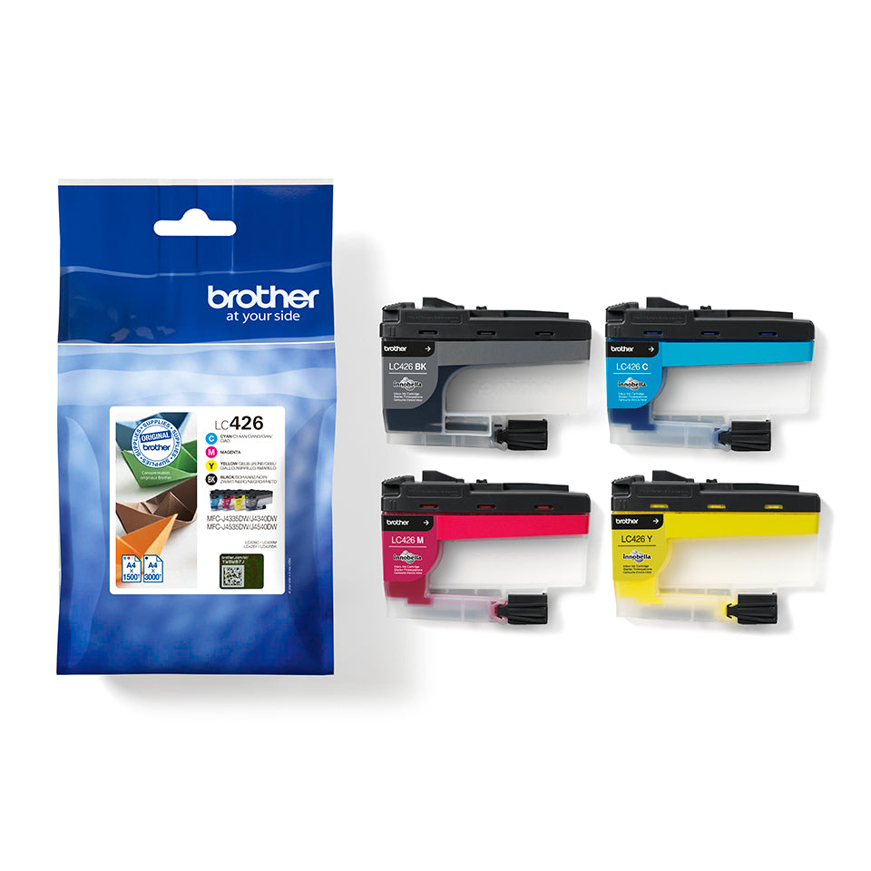 Brother LC-426VAL Ink cartridge multi pack Bk,C,M,Y 3000pg + 3x1500pg Pack=4 for Brother MFC-J 4335