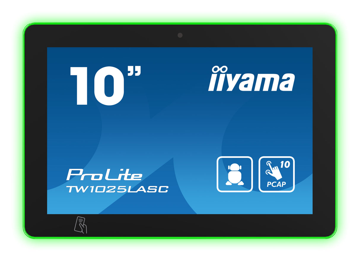 iiyama TW1025LASC-B1PNR meeting room display 25.6 cm (10.1") 1280 x 800 pixels LED 802.11b, 802.11g, Wi-Fi 4 (802.11n) Black Plastic Bluetooth