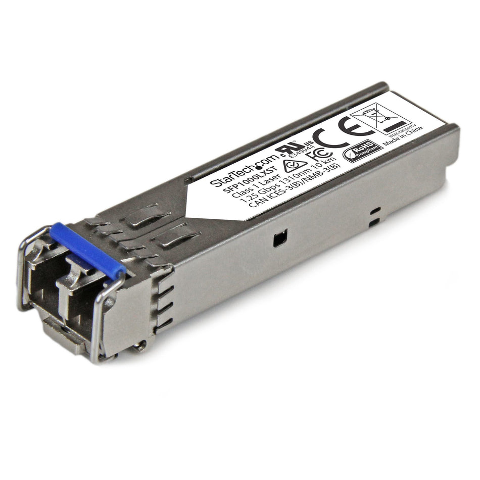 StarTech.com MSA Compliant SFP Transceiver Module - 1000BASE-LX~MSA Uncoded SFP Module - 1000BASE-LX - 1GbE Single Mode Fiber (SMF) Optic Transceiver - 1GE Gigabit Ethernet SFP - LC 10km - 1310nm - DDM