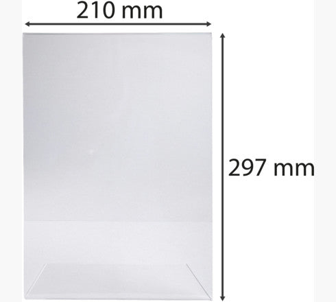 Exacompta 84058D sign holder/information stand A4 Polymethyl methacrylate (PMMA) Transparent