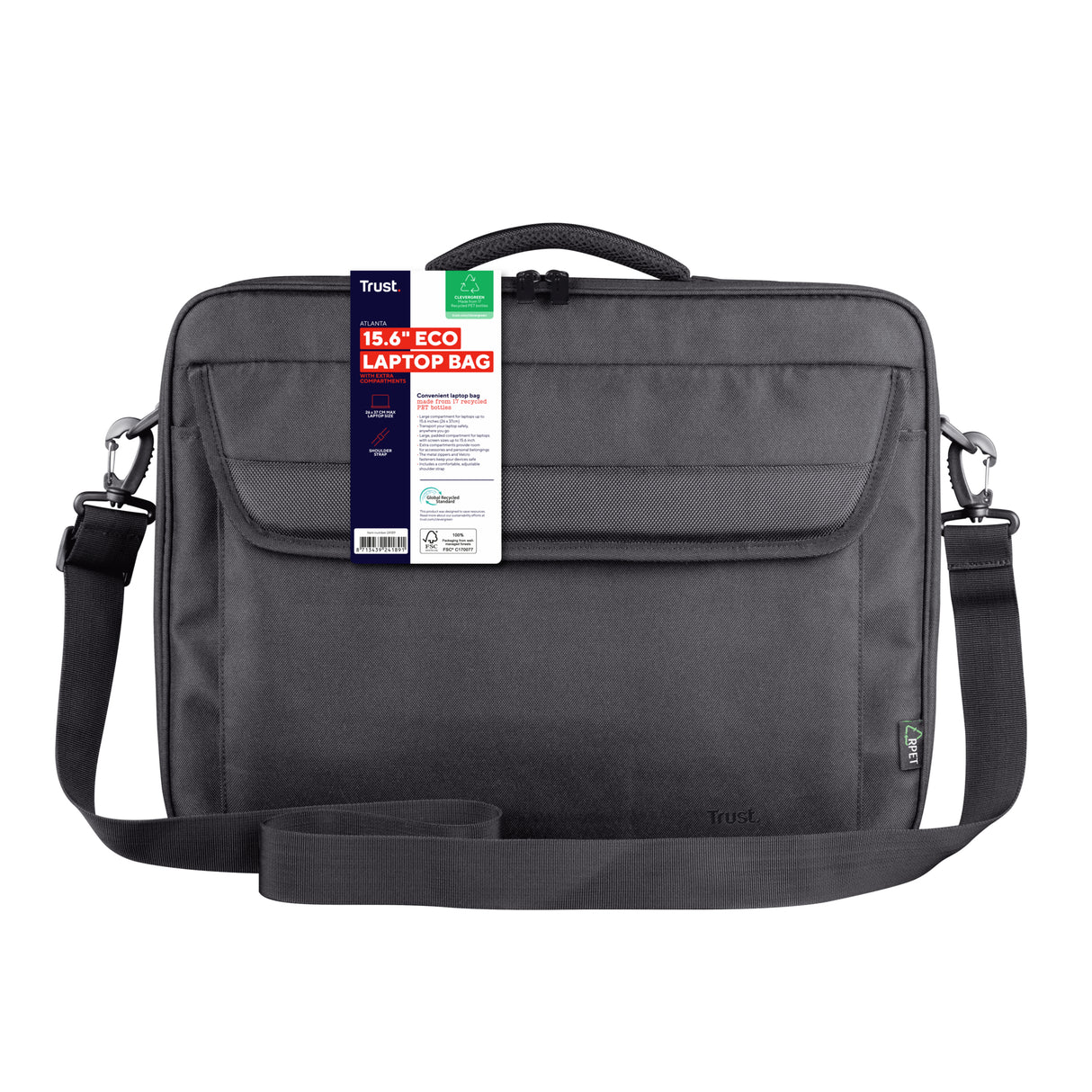 Trust Atlanta 40.6 cm (16") Briefcase Black