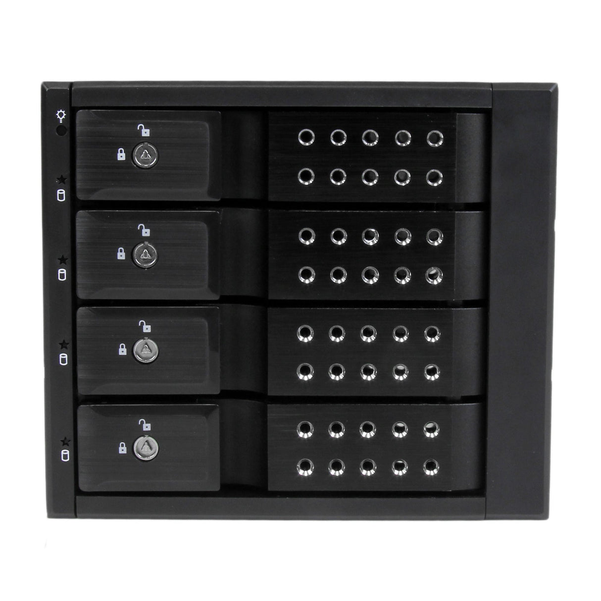 StarTech.com 4 Bay Aluminum Trayless Hot Swap Mobile Rack Backplane for 3.5in SAS II/SATA III - 6 Gbps HDD