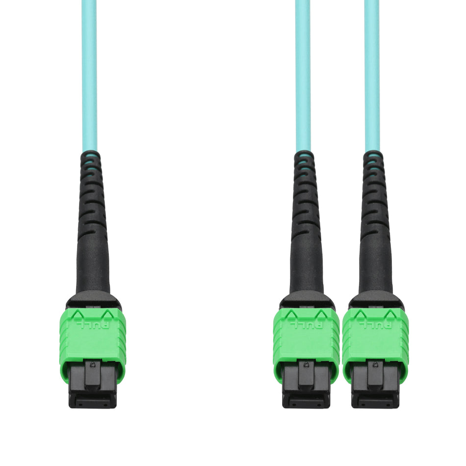 AddOn Networks ADD-AMPO-2AMPO5M5OM4LZ InfiniBand/fibre optic cable 5 m MPO 2x MPO OFNG Aqua colour, Green