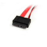 StarTech.com 36in Slimline SATA to SATA with LP4 Power Cable Adapter