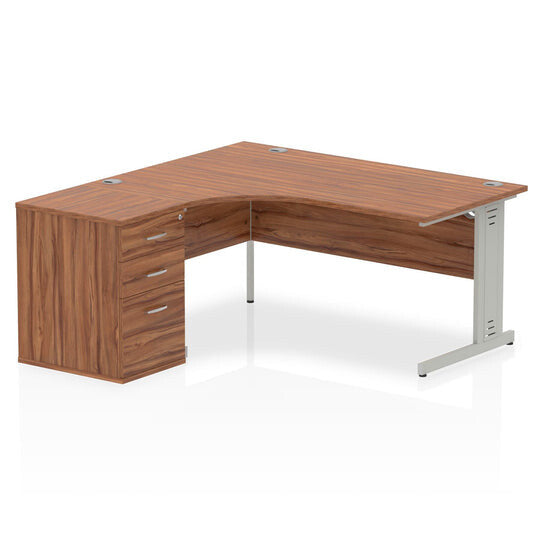 Dynamic Impulse Left Crescent Desk Workstation