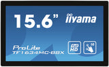 iiyama ProLite TF1634MC-B8X computer monitor 39.6 cm (15.6") 1920 x 1080 pixels Full HD LED Touchscreen Multi-user Black