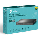 TP-Link 10-Port Gigabit Easy Smart Switch with 8-Port PoE+