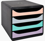 Exacompta 3104296D file storage box Plastic Beige, Black, Green, Grey, Pink