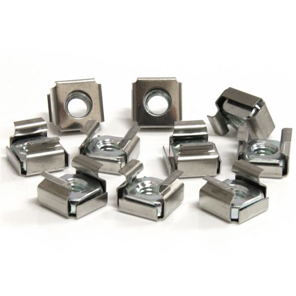 StarTech.com 50 Pkg M6 Cage Nuts for Server Rack Cabinet