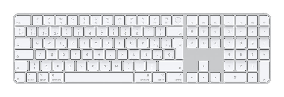 Apple Magic keyboard Universal USB + Bluetooth QWERTY Spanish White