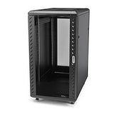 StarTech.com 4-Post 25U Server Rack Cabinet, Lockable 19" Data Rack Cabinet for Computer / AV / IT Equipment, Office / Home Network Rack with Casters & Adjustable Mounting Rails