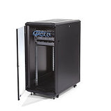 StarTech.com 4-Post 25U Server Rack Cabinet, Lockable 19" Data Rack Cabinet for Computer / AV / IT Equipment, Office / Home Network Rack with Casters & Adjustable Mounting Rails