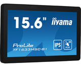 iiyama ProLite TF1633MSC-B1 computer monitor 39.6 cm (15.6") 1920 x 1080 pixels Full HD Touchscreen Black