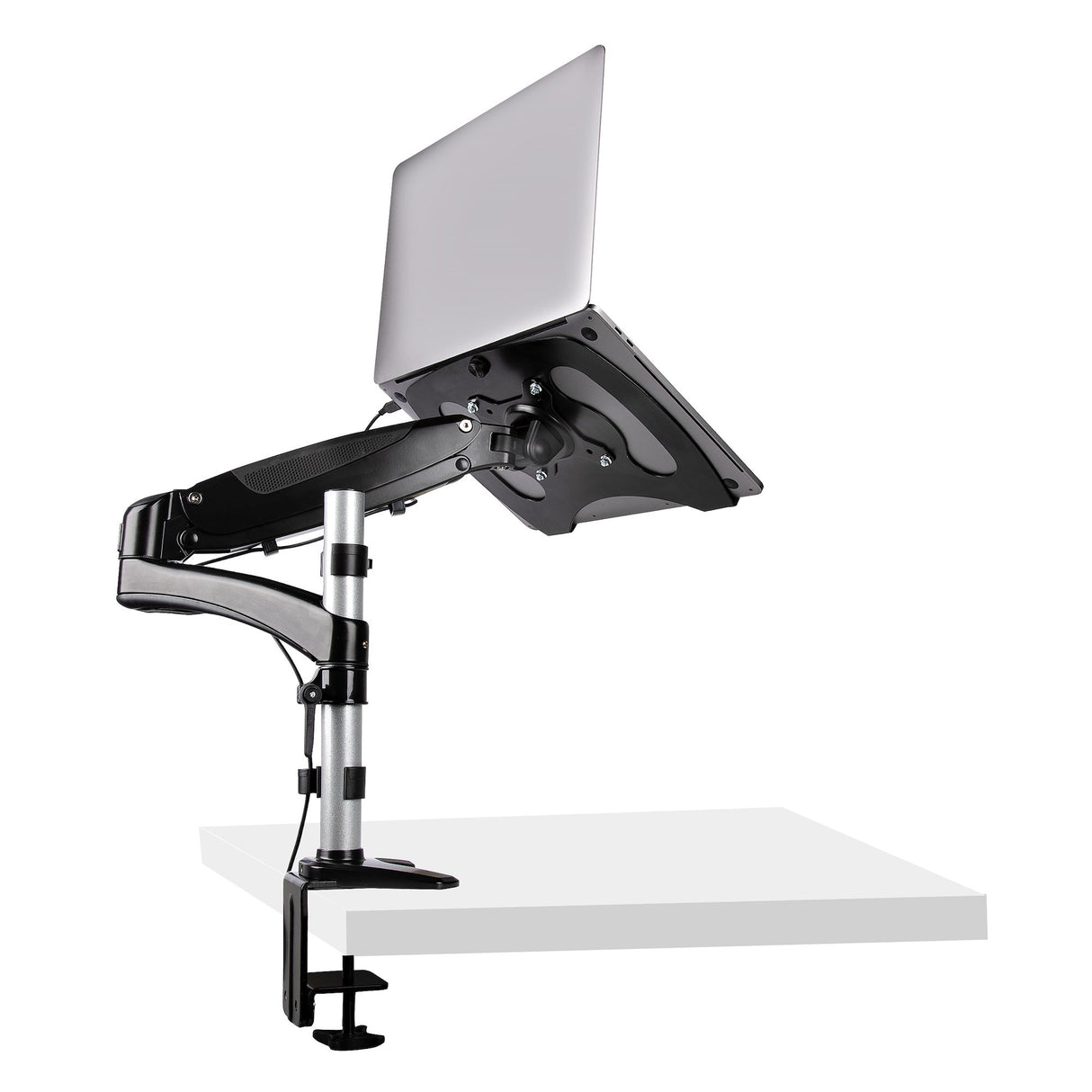 StarTech.com Desk Mount Laptop Arm - Full Motion Articulating Arm for Laptop or Single 34" Monitor - VESA Mount Laptop Tray Bracket - Ergonomic Adjustable Notebook Stand - Desk-Clamp