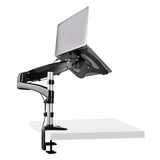 StarTech.com Desk Mount Laptop Arm - Full Motion Articulating Arm for Laptop or Single 34" Monitor - VESA Mount Laptop Tray Bracket - Ergonomic Adjustable Notebook Stand - Desk-Clamp